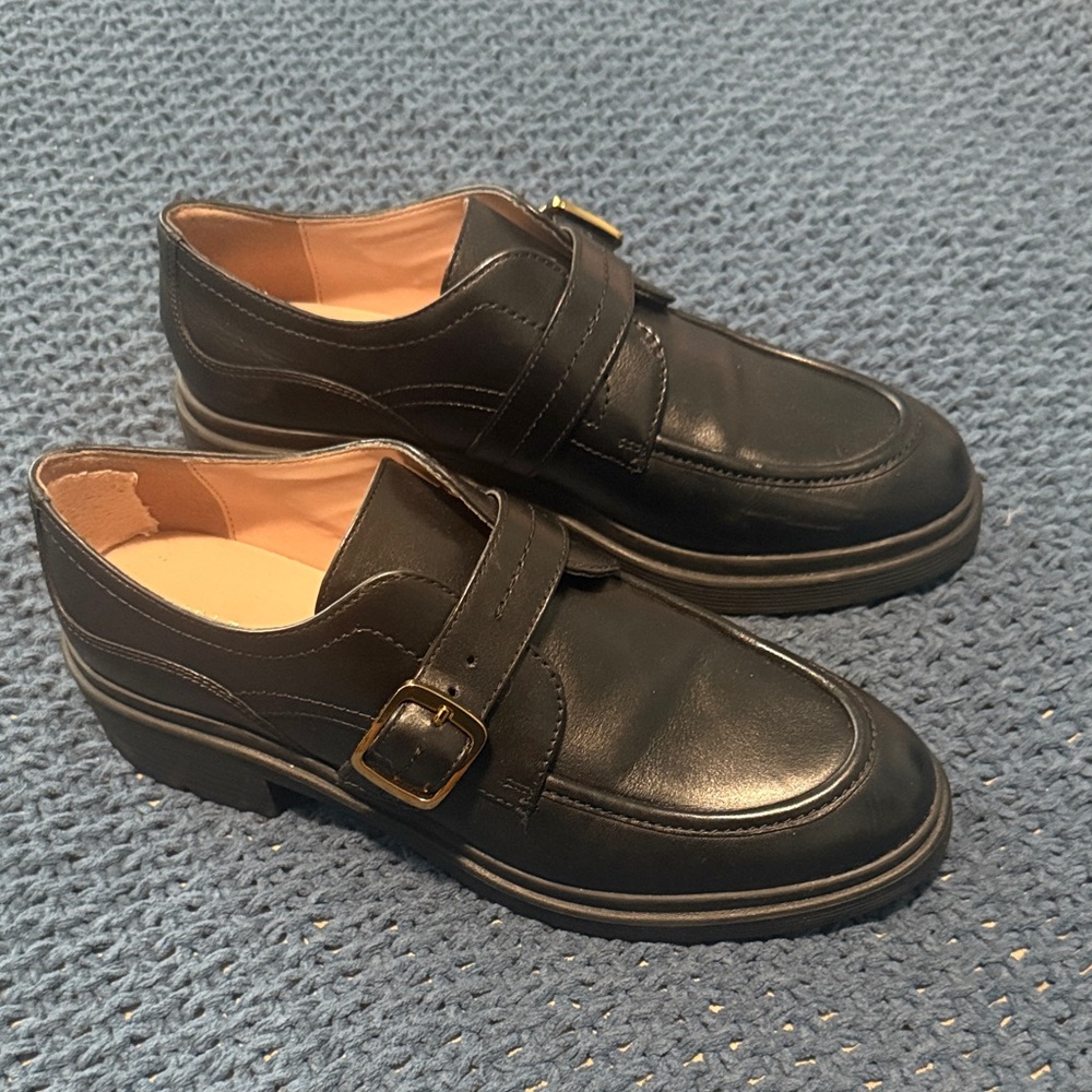 Cole Haan Women's Carlitta Monk Strap Lug Oxford Loafers